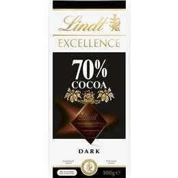 Sôcôla đen Lindt Excellence 70% cacao 100g