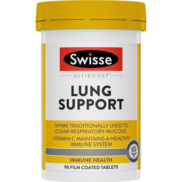 Swisse Ultiboost Hỗ trợ Sức khỏe Phổi 90 Viên