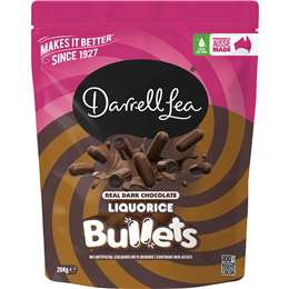 Viên Socola Đen Cam Thảo Darrell Lea 204g