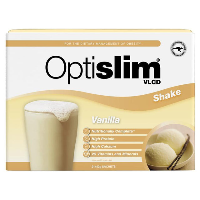 Optislim VLCD Bữa ăn Thay thế Lắc Vani 21x43g Gói