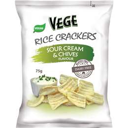 Bánh gạo chay kem chua & hẹ 75g