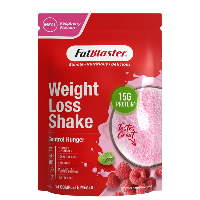 Naturopathica Fatblaster Giảm Cân Lắc Túi Đỏ Quả Mâm Xôi 465g