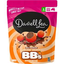 Darrell Lea Orange Crunchy Milk Chocolate Balls Share Túi 168g