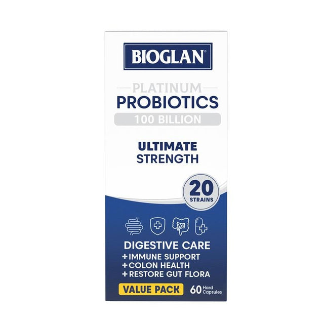 Bioglan Platinum Probiotic 100 Tỷ 60 Viên