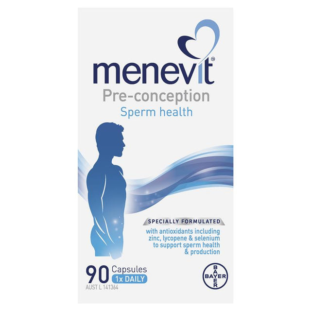 Viên nang sức khỏe tinh trùng tiền thụ thai Menevit 90 gói (90 ngày)