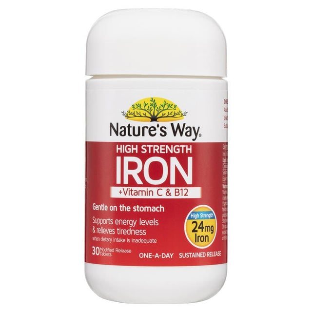 Viên sắt cường độ cao Nature's Way 30 viên