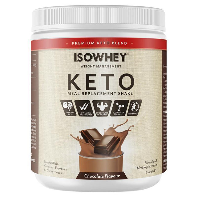Socola thay thế bữa ăn IsoWhey Keto 550g