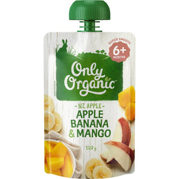 Only Organic 6 Tháng + Táo Chuối & Xoài 120g