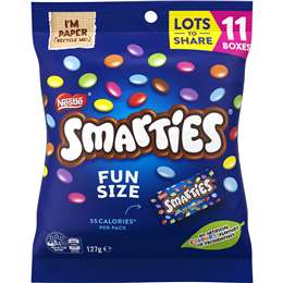 Smarties Sôcôla Sữa 11 Hộp Mini Share Pack 127g