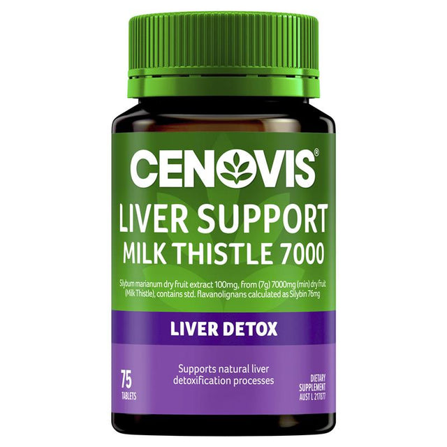 Hỗ Trợ Gan Cenovis Với Cây Kế Sữa 7000mg Hỗ Trợ Chức Năng Gan 75 Viên