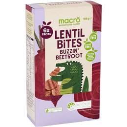 Macro Lentil Bites Củ cải đường 6 gói