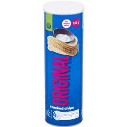 Chips xếp chồng hương vị gốc Woolworths 160g
