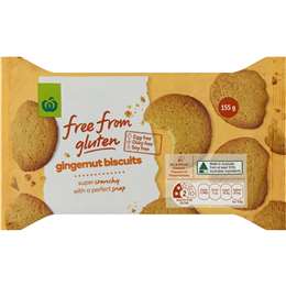 Bánh quy hạt gừng không gluten Woolworths 155g
