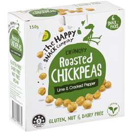 The Happy Snack Company Đậu Gà Rang chanh Và Hạt Tiêu 6 Gói
