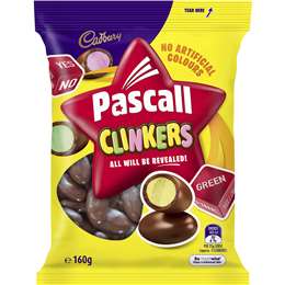 Kẹo sô cô la Cadbury Pascal Clinkers 160g