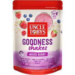Uncle Tobys Goodness Shake Mix Berry 140g
