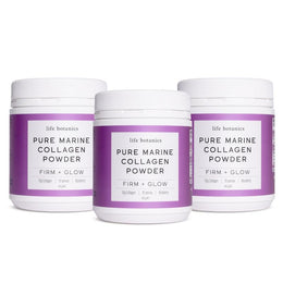 Bột Collagen Biển Nguyên Chất Life Botanics Blueberry 160g x3 Gói